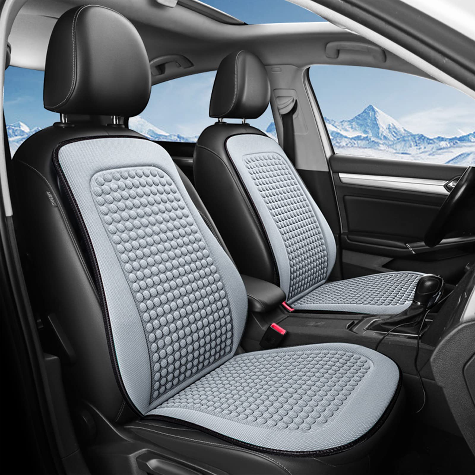 STHIRA® Cooling Car Seat Covers Front Seats Breathable Comfortable Car Seat Cushion Sweat Releasing STHIRA® Cooling Car Seat Covers Front Seats Breathable Comfortable Car Seat Cushion Sweat Releasing